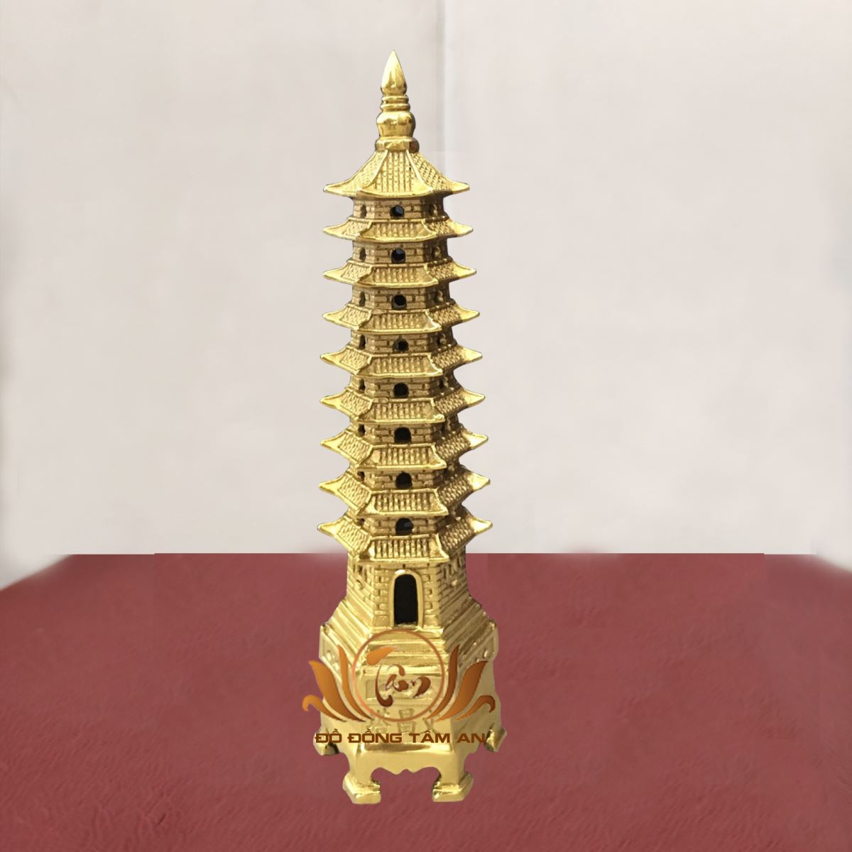 Tháp Văn Xương 9 tầng - cao 25cm, ngang 7cm, nặng 600g